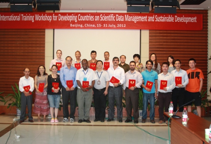 Certificate Award Ceremony of the Training Workshop, July 2012, in Beijing, China